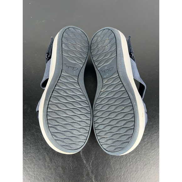 Clark’s Cloudstepper Arla Primrose Sandal Shoes Navy Ladies Size 7 - Picture 7 of 8